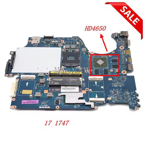 NOKOTION For Dell Laptop Motherboard Studio 17 1747 Main Board NAT01 LA-5153P CN-0J507P 0J507P J507P