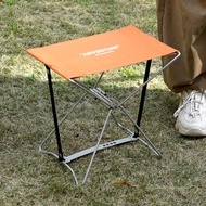 日本霜山 戶外露營用便攜折疊凳/椅凳(附收納袋)/ 活力橙