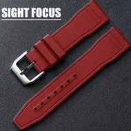 สายนาฬิกาข้อมือยางฟลูออโร20มม. 21มม. 22มม. สำหรับสายนาฬิกา IWC Tissot Longines Hamilton Tudor FKM Se