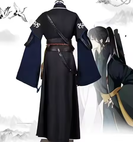 2025new Wei Jin Hanfu Halloween Role Play Outfit Anime Mo Dao Zu Shi Wei Wuxian Cos Xue Yang Mo Xuan