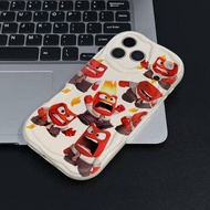 Movie Inside Out Cute Anger Casing for Apple iPhone 17 Air 16 15 14 13 12 11 Pro Max X XR XSMAX 8 7 