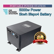 GM POWER STATION 5000W POWER 5KWH BATTERY 1560000MAH ALL IN 1 PORTABLE POWER STATION SYSTEM