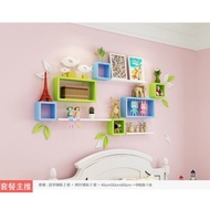 Set-Top Box Rack TV Wall Shelf TV Background Wall Decoration Shelf Bedroom Closet Living Room TV Cabinet Bulkhead Bracket