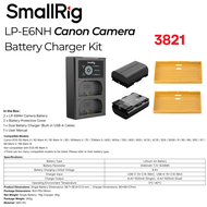 SmallRig LP-E6NH Battery Charger Set for Canon LP-E6NH Battery Double Slot LP-E6NH Charger 2040mAH 3