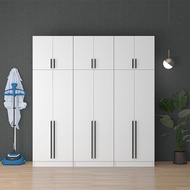 COCO 6X8FT_4X8FT WARDROBE 2+2+2 DOORS WARDROBE WITH SHELF / almari baju /kabinet baju / almari baju 