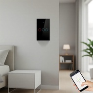 100-240V 2/3 Gang Smart Wall Touch Switch, WiFi/Bluetooth/RF433MHz, Neutral Wire  100-240V 2/3 Geng 