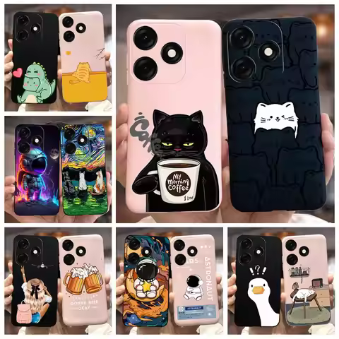 For Tecno Spark 20 Case Spark 20C Cute Fashion Painted Cover Soft Silicone Phone Case For Tecno Spar