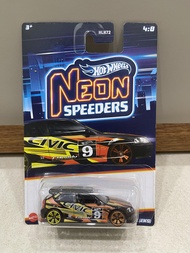 Xe mô hình đồ chơi Hotwheels cơ bản 1:64 - NEON SPEEDERS - 99 Honda Civic Type R (EK9)