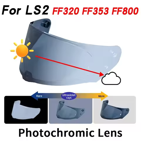 Photochromic Visor for LS2 FF320 Stream FF353 Rapid FF328 FF800 Motorcycle Helmet,Sunscreen Motocros