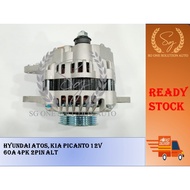 HYUNDAI ATOS, KIA PICANTO 12V 60A 4PK 2PIN ALTERNATOR