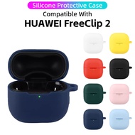 Silicone Protective Case For Huawei Huawei FreeClip 2 Wireless Earbuds With Keychain Shockproof Dust