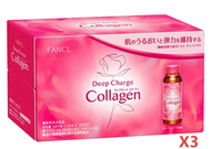 FANCL - 美肌膠原蛋白飲料 X3盒(30瓶）HTC Deep Charge Collagen (557058) (平行進口)(EXP27.01.15)