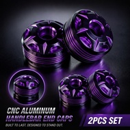Motorcycle Handlebar End Plug Pair CNC Aluminum Bar End Cap For Honda Giorno Lead 125i