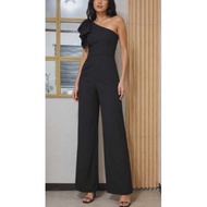 [W.H.B.M F0rM3]One-Shoulder Bow Jumpsuit