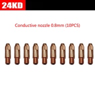 24KD 36KD Welding Torch   Consumable 0.8mm 1.0mm 1.2mm MIG Torch Gas Nozzle Tip Holder Gas Diffuser 