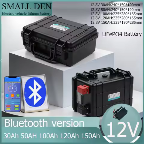 NEW Bluetooth version 12V 30Ah 50Ah 100Ah 120Ah 150Ah lithium iron phosphate battery, suitable for 1