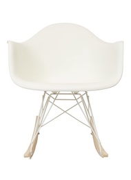 HERMAN MILLER EAMES MOULDED-PLASTIC ARMCHAIR — WHITE