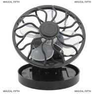 WHUEAL5 Xách tay mini năng lượng mặt trời Clip Fan mùa hè Hat Cap Clip mát Fan ngoài trời Cắm Trại Đ