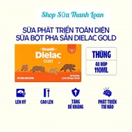 (HSD T2-2026) (Mẫu Mới Có Thẻ Tích Điểm) THÙNG 48 HỘP SỮA BỘT PHA SẴN DIELAC GOLD 110ML.