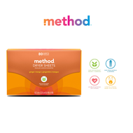 method Fabric Softener & Scented Dryer Sheet - Ginger Mango 80 pieces