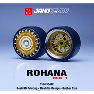 JV Wheels Diecast Rubber Tire model Rohana RLB-1