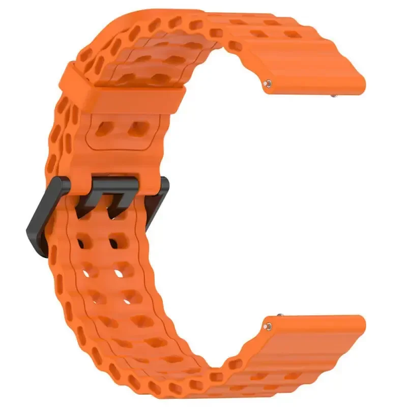 22mm Silicone Watch Strap For NORTH EDGE APACHE-46 Breathable Watchband For NORTH EDGE APACHE-46 Acc