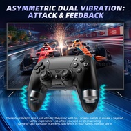 Wireless Bluetooth Gamepad with Dual Vibration Game Controller for PS4/PC/Steam/iOS/Android Gamepad 