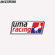 Uma Racing Motorcycle Sticker Glossy Lamination Size 7cm Cutting Sticker 1pcs