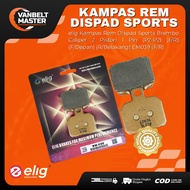 Elig Disc Brake Pads Front Dispad Brembo Caliper 2 Piston 1 Pin SPORTS EM 039 Piaggio Aprilia