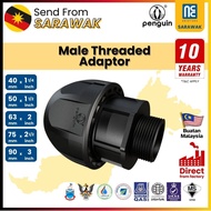 40mm -90mm Male Threaded Adaptor Penguin PN16 HDPE Compression Poly Pipe Connector Poly Pipe Fitting