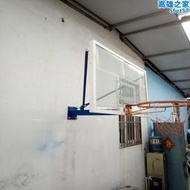  牆壁式籃球架 鋼化透明玻璃籃球板smc休閒籃板