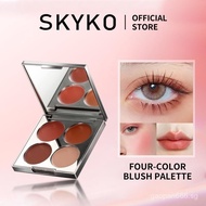 Skyko 4-Color Cream Blush Palette Face Makeup Blusher Hot Sale