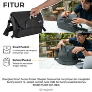 HEYLOOK WARRANTY - VOLTA 2.0 Men's Messenger Bag Sling Bag Men's Waist Bag Water Resistant Work Bag