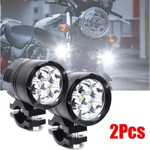 Motorcycle 6 LED Waterproof Auxiliary Headlight Moto LED Spotlights Lamp Auxiliary Headlight Motorcy