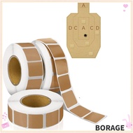 BORAG Square Target Pasters, Self-Adhesive  Range Targets Target Stickers, for Long&Short Range Outd