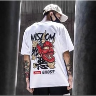 Cotton Printed Wisdom Wide Form T-shirt - ATIN01