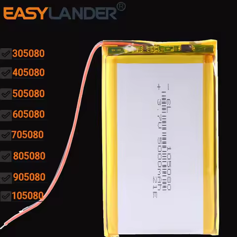 3.7V 4000mAh 805080 Lithium Polymer Li ion Rechargeable Battery 305080 405080 505080 605080 705080 9