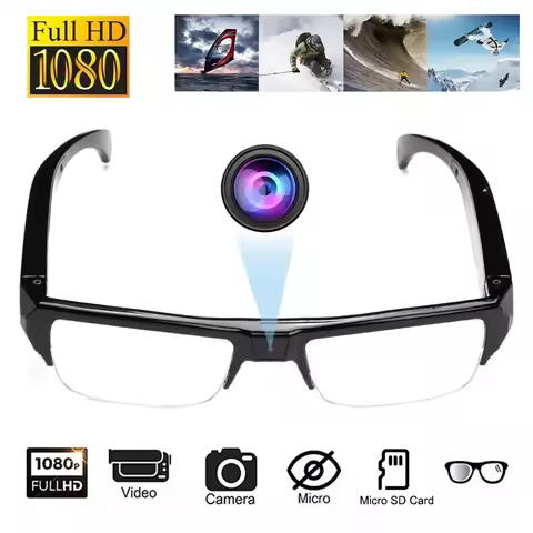 HD 1080P Mini Camera Glasses DVR Glasses Camera Sports Video Glasses Outdoor Camera Conference Proce