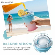 [SRC] Portable 2in1 Ice Ball Cup Gradient Color and Hoey Shape for Effortless Water Storage DZ