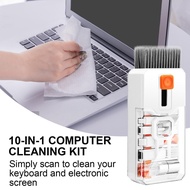 Laptop Cleaning Kit 10-in-1 Portable Keyboard Cleaner Cleaning Brush Tool Computer Screen Cleaner with demebsg demebsg