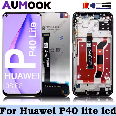 6.4'' For Huawei P40 Lite LCD Display Touch Screen Digitizer Assembly JNY-LX1 JNY-L21A P40 Lite Pant