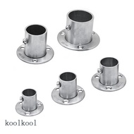 kool Closet Rod Holder Wall Mount Pipe Bracket for Wardrobe Shower Curtain Rod Silver