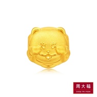 CHOW TAI FOOK 999 Pure Gold Pendant Fortune Cat （富）R19704