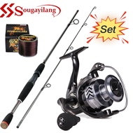 Sougayilang Fishing Rod and Reel Set Spinning Fishing Rod with 13BB 5.2:1 Gear Ratio Max Drag 5kg Hi