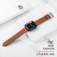 สายนาฬิกาหนังแท้ Apple Watch Ultra Creative สายนาฬิกาผู้ชายและผู้หญิง S11 S10 S8 S7 S6 S5 S4 S3 S2 S