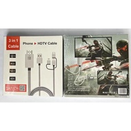Cáp HDMI Miracolor 3 IN 1 Điện thoại tới TV 1080P Cáp USB tới HDMI Loại C Cáp Android điện thoại Mir
