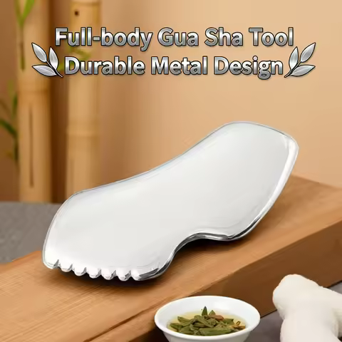 Gua Sha Stainless Steel, Metal Face Gua Sha for Jawline Sculpting, Guasha Tool Face Body Gua Sha (Si
