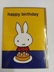 英國Miffy平面生日蛋糕生日卡