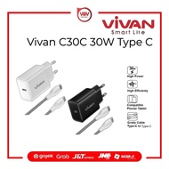 Vivan C30C Adapter Charger With Quick Cable 30w Type C to Type C