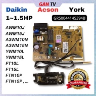 Original Daikin Acson York 1.0HP-1.5HP AWM10JN/AWM15JN/AWM10J/AWM15J/YWM10L/YWM15L Air Cond Indoor PCB Board GANTV